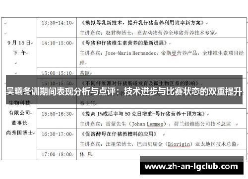 吴曦冬训期间表现分析与点评:技术进步与比赛状态的双重提升 吴曦冬训期间表现分析与点评:技术进步与比赛状态的双重提升