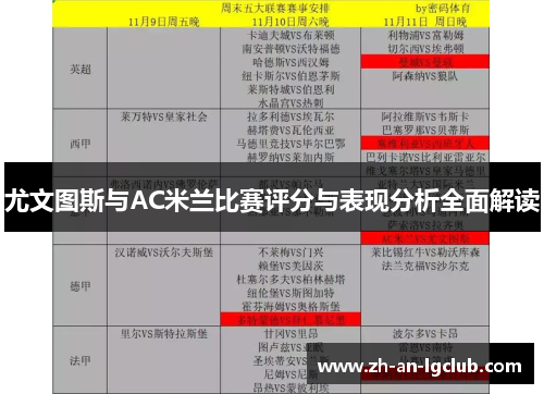 尤文图斯与AC米兰比赛评分与表现分析全面解读 尤文图斯与AC米兰比赛评分与表现分析全面解读