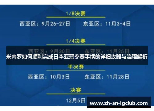 米内罗如何顺利完成日本亚冠参赛手续的详细攻略与流程解析 米内罗如何顺利完成日本亚冠参赛手续的详细攻略与流程解析