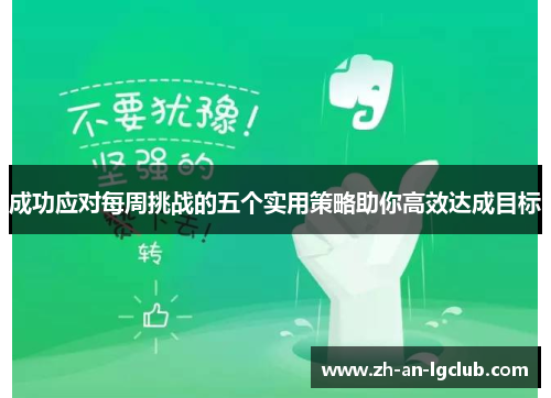 成功应对每周挑战的五个实用策略助你高效达成目标